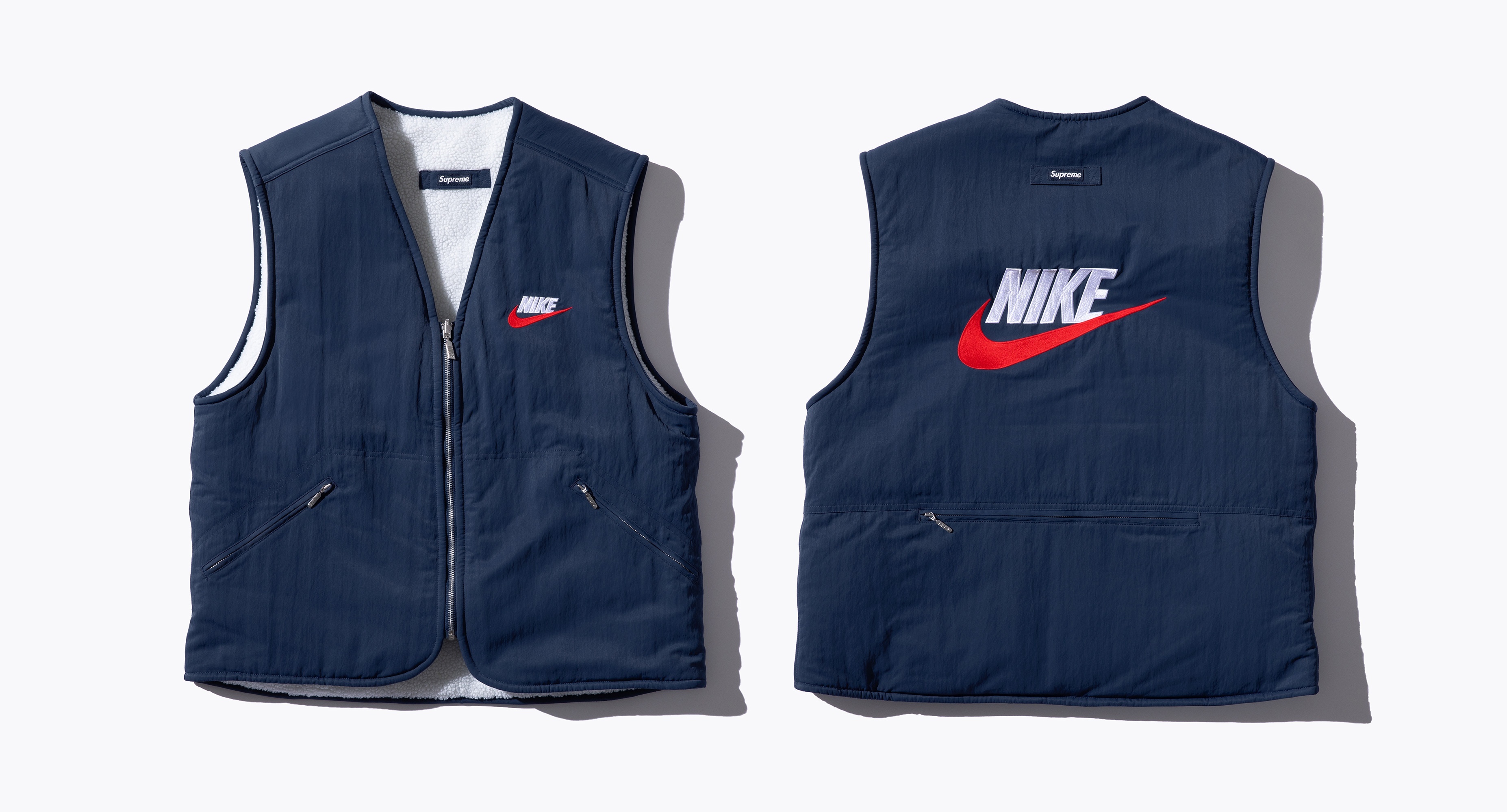 Supreme®/Nike® Reversible Nylon Sherpa Vest view 16